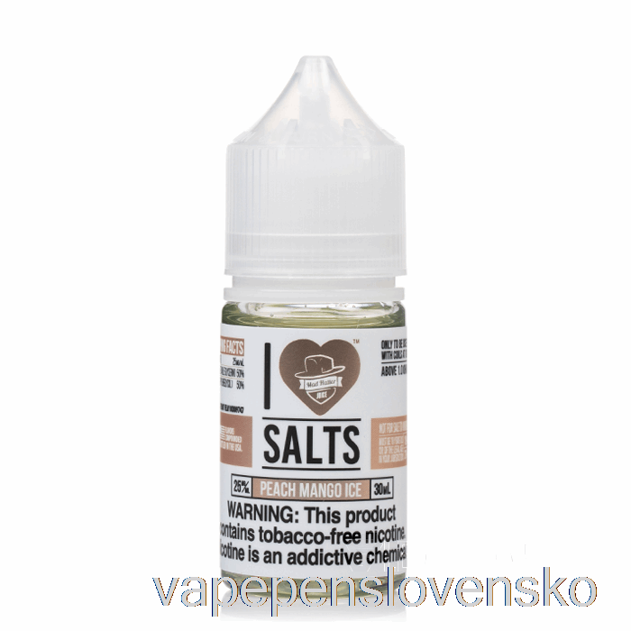 Broskyňa Mango ľad - Milujem Soli - 30 Ml 50 Mg Vape Cigareta